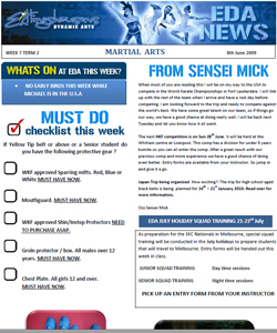 Ettingshausens Dynamic Arts Newsletter [www.ettingshausens.com.au]